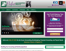 Tablet Screenshot of perfectaccountingservice.com